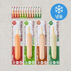 방탄푸드 닭가슴살 소시지 핫바 오리지널 70g x 4개입 + 깻잎 70g x 4개입 + 청양 70g x 4개입 + 불닭 70g x 4개입 세트 (냉동), 1세트