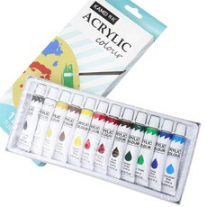 城市美術壓克力顏料 12ml, 12 種顏色