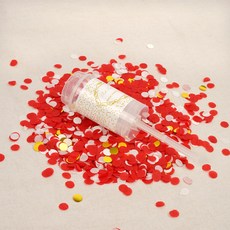 파티짱 플라워샤워 축포 컨페티, 레드, 1개