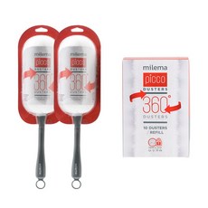 milema Pico Duster Duster 短柄 2p + 補充裝 10p 套組, 混色, 1套