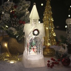 Marsh Marigold 聖誕雪人屋音樂盒, 混合色, 10 x 10 x 32 cm