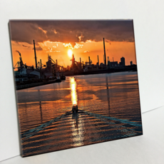 HTP 磁磚 C415 日本港口的夕陽