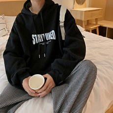 休閒基本款大尺碼寬鬆連帽T恤