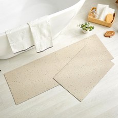 Modern House 可水洗珪藻土墊 2入, 米色