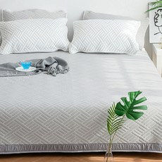 로제프 스텔라 듀라론 3중직 냉감패드 고무밴딩 쿨매트, 그레이