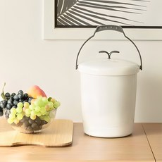 創信生活 韓國製環保廚餘桶 8.5L, 1個, 灰色