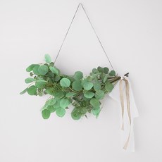 BLOOMING&ME 荔枝桉卷花環, 綠色