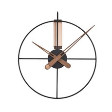 이언시계 와이어 벽시계2 월넛바늘 350mm, 혼합색상