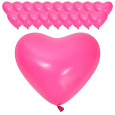 Sempertex 愛心氣球 30cm, 20個, 桃紅色