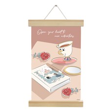 아이러브페인팅 디즈니 DIY PAINTING 행잉 20 x 30 cm, 1개, 칩과 장미