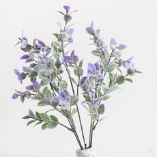 플라워트리 조화 허브 민트 오레가노 다발 33cm, 퍼플, 1개