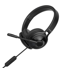 PHILIPS 飛利浦 電競/線上課程/商務用耳罩式耳機 TAH3155 黑色 被動式降噪(PNC) USB方式