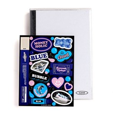 wannathis Clear Deco 彩色物件手帳, 藍色