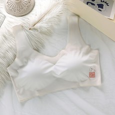 어리마켓 여아용 아이스 헴라인 얇은 나시 브라