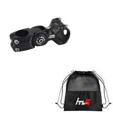 나야스타일 자전거 스템 31.8 x 90 mm + 전용 파우치 세트 CYYP-75-2PU, 블랙(스템), 1세트