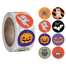 萬聖節角色 8種 貼紙 x 500p 套組, 1套, 混合顏色