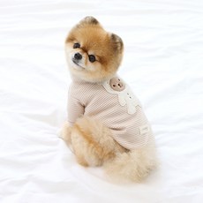 ITS DOG 寵物有機High Bear T恤, 棕色