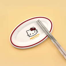 Bo friends 三麗鷗角色 Hello Kitty 筷匙架, 1個, 紅色