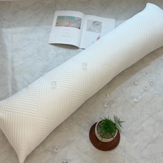 HANSGALLERY 涼夏涼感身體抱枕套, 白色