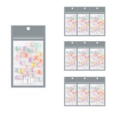 Uniart 蒂尼珠 粉彩星星雷射 No. 14, 混合顏色, 10個