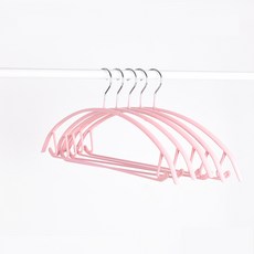 多功能防滑粉彩衣架, 粉色的, 10個