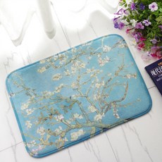 日常裝飾油畫地墊, 藍色