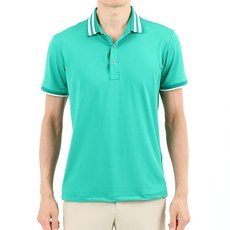 男款 韓國製 高彈力 四向彈性 條紋 翻領 短袖 高爾夫球T恤 YNGB813