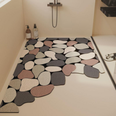 Laladay防滑浴室淋浴墊 鹵蛋A, 1個, 鵝卵石A