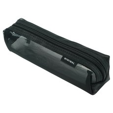 핑크풋 미니멀 메쉬 파우치, 블랙, 1개