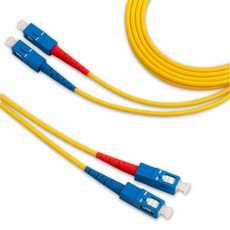 DIOPTEC SC-SC-2C-SM-1M 單模光纖跳線, 黃色, 1個, 1m