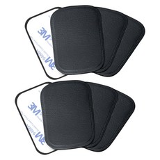 Olivo 手機皮革金屬方形貼片, 8個, 黑色