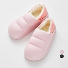 CARET 內刷毛麵包EVA兩穿式拖鞋, 36~37號(230~235), 粉色