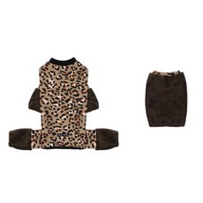 RORODOG 寵物 Savage 四腳衣 + 保暖衣套組, 卡其色