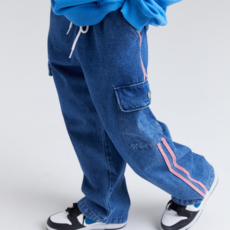 코코얀 남아용 시티 데님 카고 팬츠