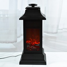 仿真火焰壁爐裝飾燈, 黑色