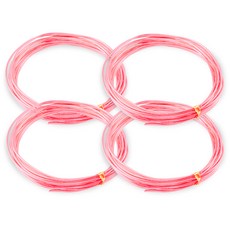 KHOHIMO 鋁製工藝用線 2.5mm x 5m 3W171, 粉紅色, 4個