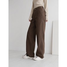 andstyle 女款 短版/基本/長版 恰到好處 No8 斜紋棉 開衩 內鬆緊帶 寬版長褲 264397