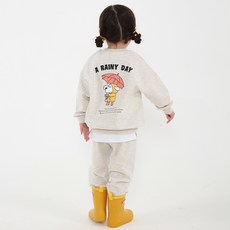 KIDSCOMO 童款雨衣小狗長袖套裝