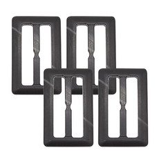 東大門鈕扣王 合成樹脂皮帶扣 35mm, 黑色, 4個