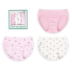 Maykids 幼兒/兒童/青少年 女童 可愛風 莫代爾三角內褲 3件組