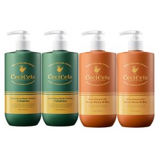 Ceci Cella 身體去角質 2p + 沐浴露黑莓和漿果 2p 套組, 1套