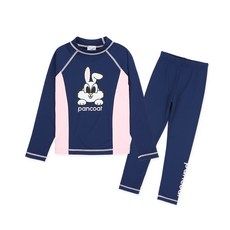 pancoat 孩童側邊填色泳衣套裝