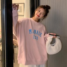 Youngbayoung 女款寬鬆日常大學T