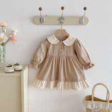 Bebeniz 少女蝴蝶結圓領洋裝