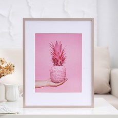 LOVELY FARM 金屬框架 任何人皆可輕鬆組裝的相框, 1個, 香檳粉