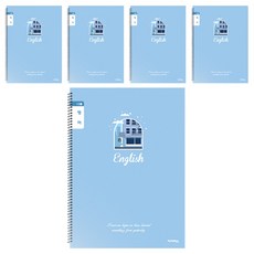 아이비스 초등 슬림 영어 남 좁은칸 노트 12381, 횡단보도, 5개