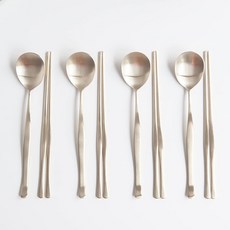 NICOTT 緞金餐具組, 單一顏色, 湯匙 + 筷子, 1套