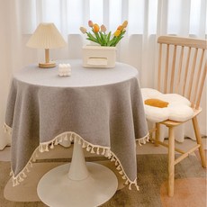MINIMO 餐桌蕾絲桌布, 灰色, 1個, 90 x 90 cm