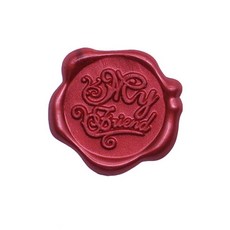 Mihwabujang 成品封蠟 火漆蠟 封口蠟 喜帖, 10個, 21 my friend 酒紅色