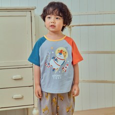 First Blue 兒童太空動物T恤